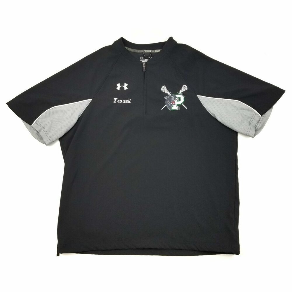 Palmer Panthers Lacrosse Shirt Mens L Under Armour‎ 1/4 Zip Team Athletic LAX